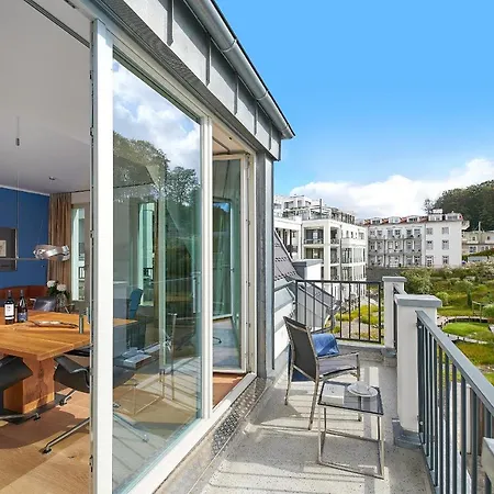 Apartment First Im First Sellin, Penthouse Meerselig Mit Ostseeblick Und Dachterrasse Sellin (Rugen)