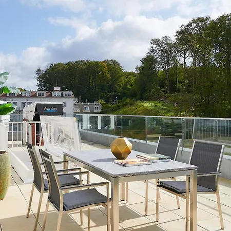 Apartmán First Im First Sellin, Penthouse Meerselig Mit Ostseeblick Und Dachterrasse Sellin (Rugen)