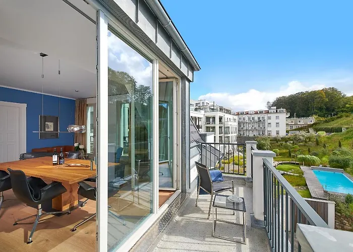 Apartmán First Im First Sellin, Penthouse Meerselig Mit Ostseeblick Und Dachterrasse Sellin (Rugen)